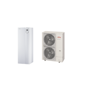 ILMA-VESILÄMPÖPUMPUT - SUPER HIGH POWER R410A DUO, SISÄÄNRAKENNETULLA KÄYTTÖVESIVARAAJALLA